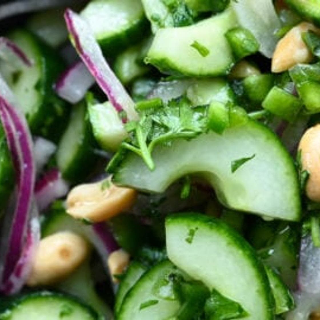 Thai Cucumber Salad with Peanuts