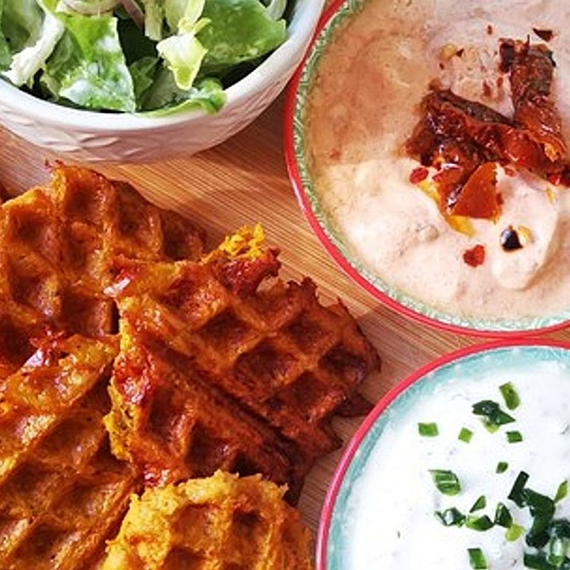 Paleo Süßkartoffelwaffeln