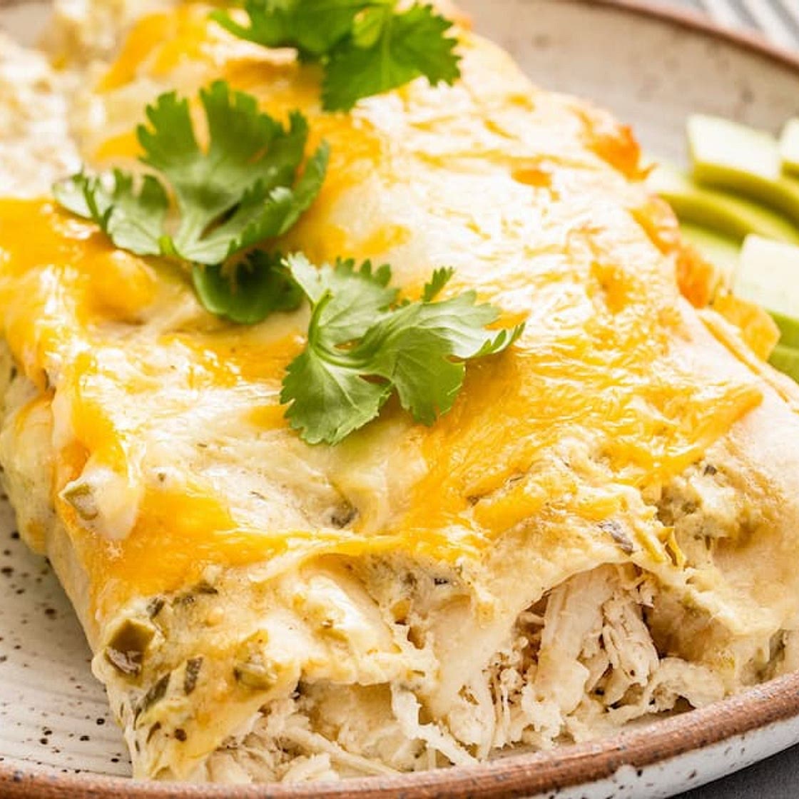 Sour Cream Chicken Enchiladas