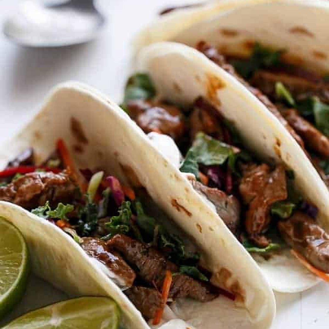 Korean Bulgogi Bbq Beef Tacos