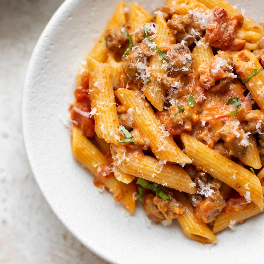 Spicy Italian Sausage Pasta