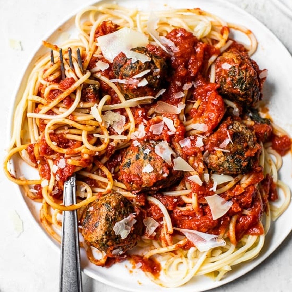 Italian Beef and Spinach Meatballs