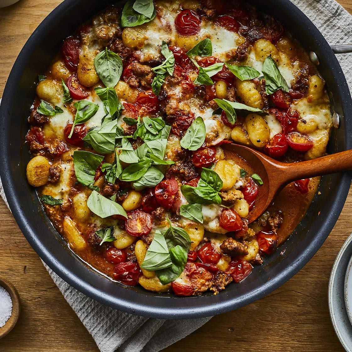Gnocchis aux tomates et à la saucisse italienne