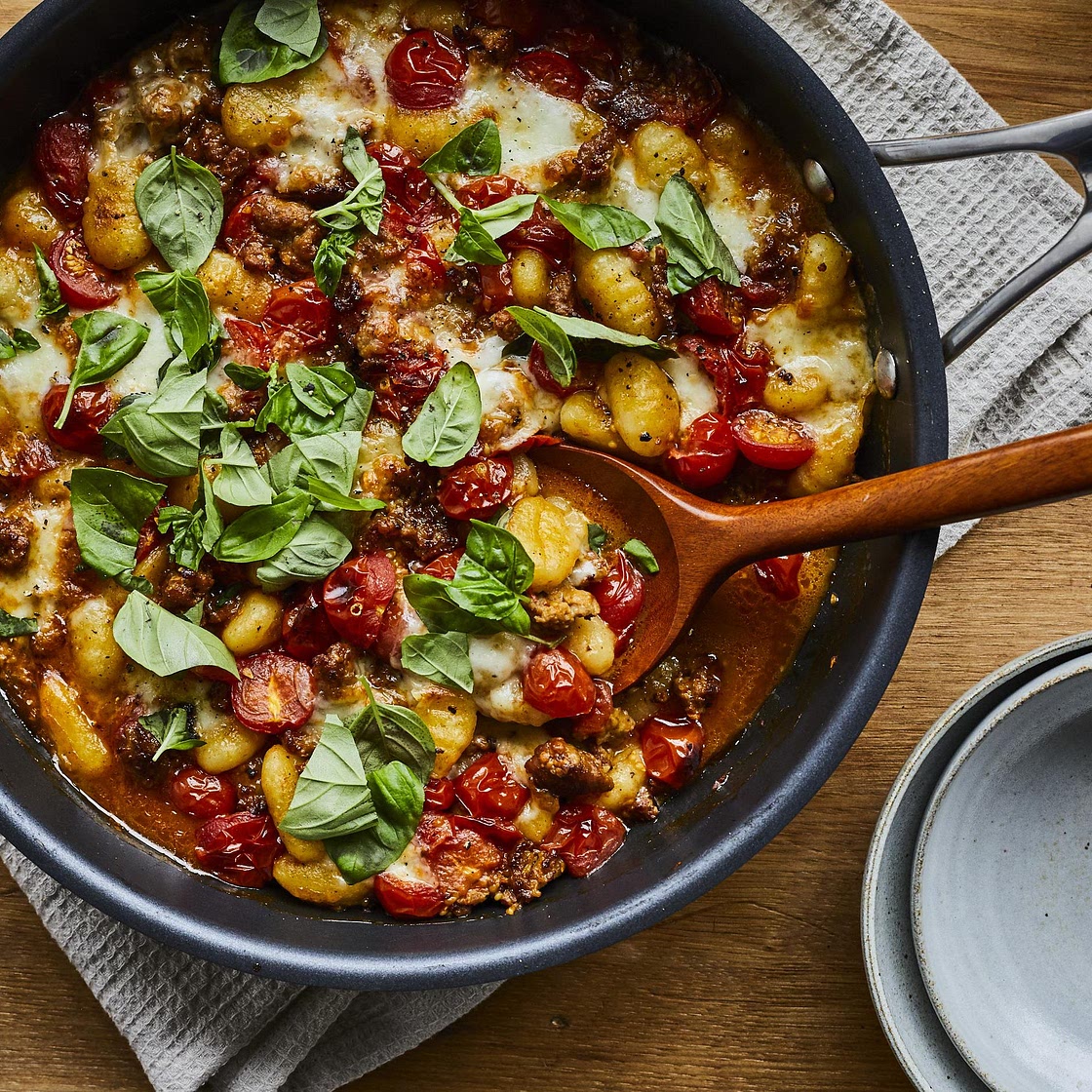 Gnocchis aux tomates et à la saucisse italienne