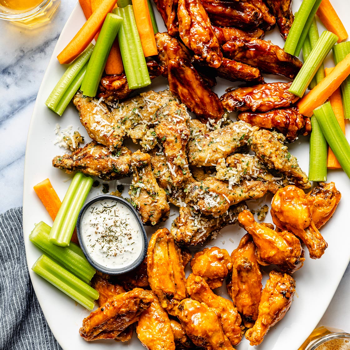 Super Crispy Air Fryer Chicken Wings (3 Ways!)