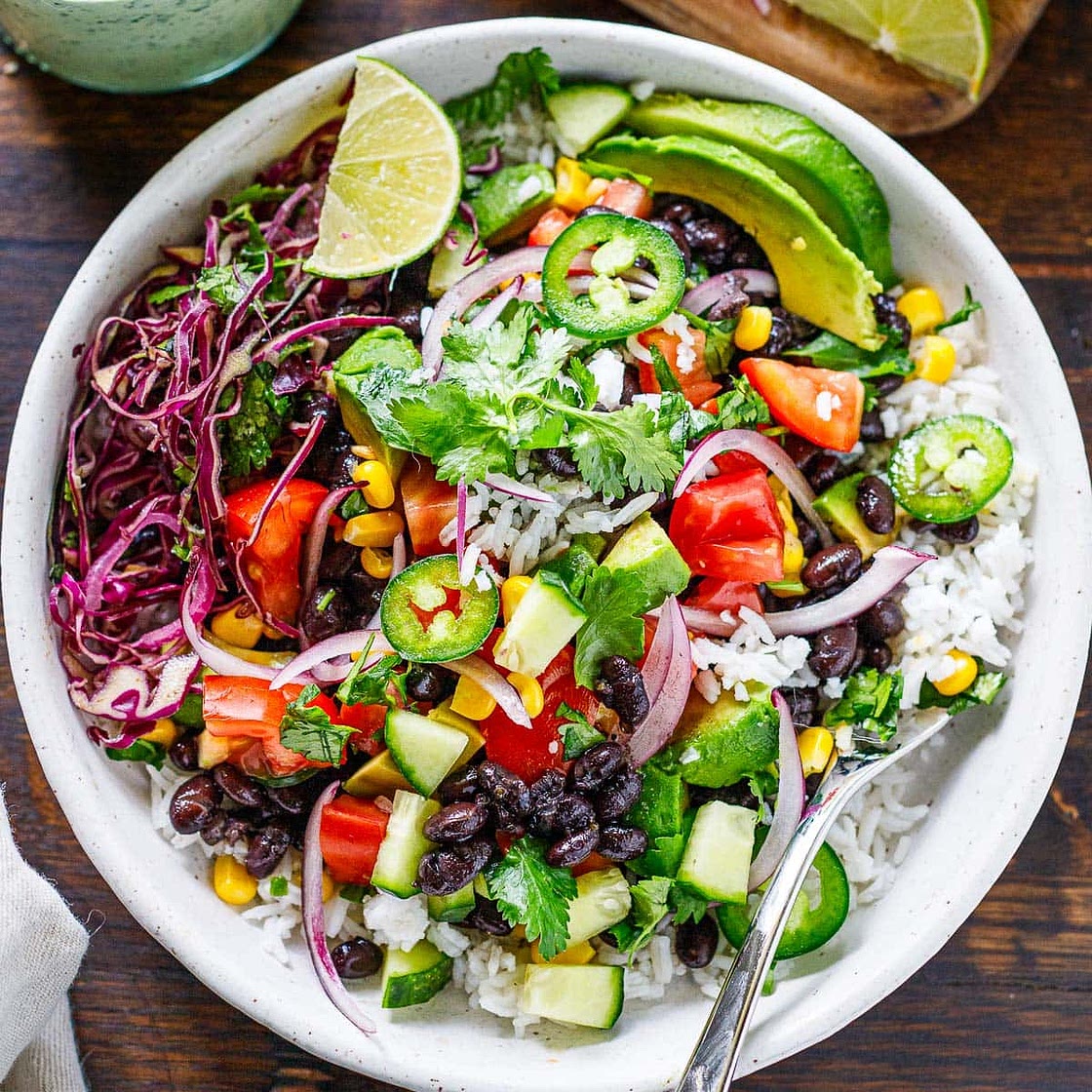 Black Bean Burrito Bowl Recipe
