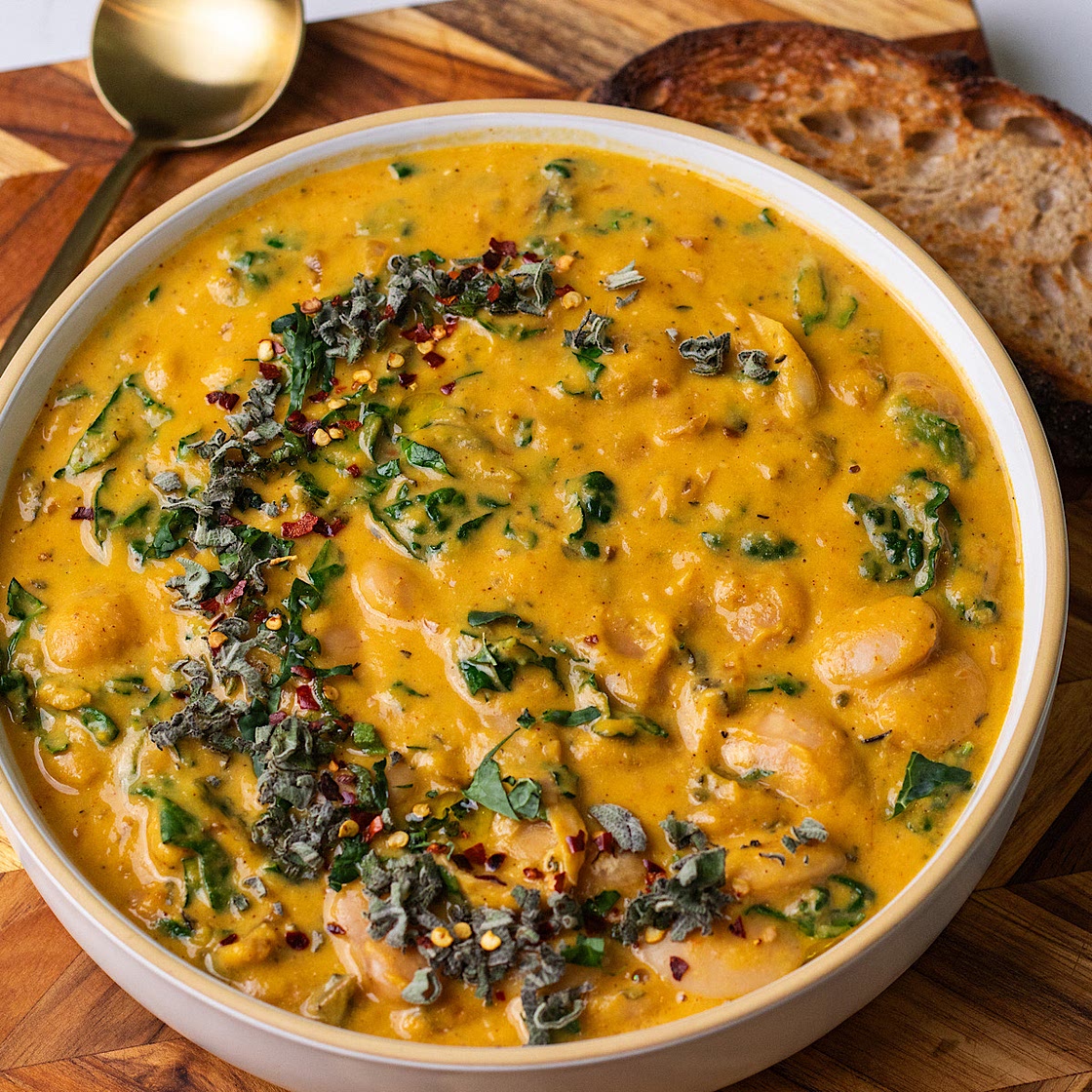 Creamy Butternut Squash Ricotta Butter Beans