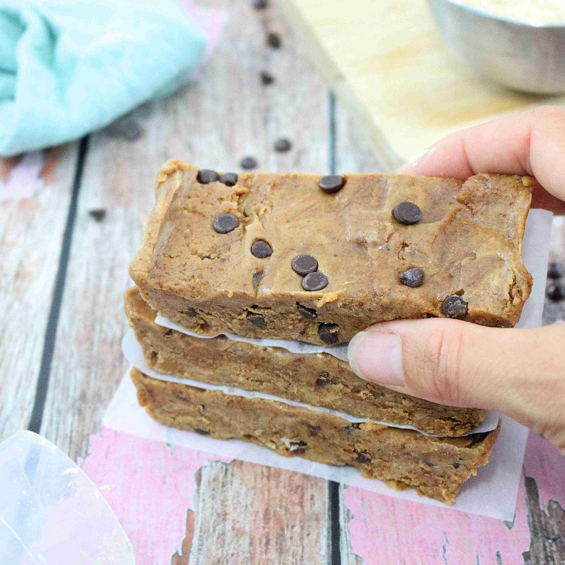 Cookie Dough Protein Bars [Dairy and Gluten-Free)