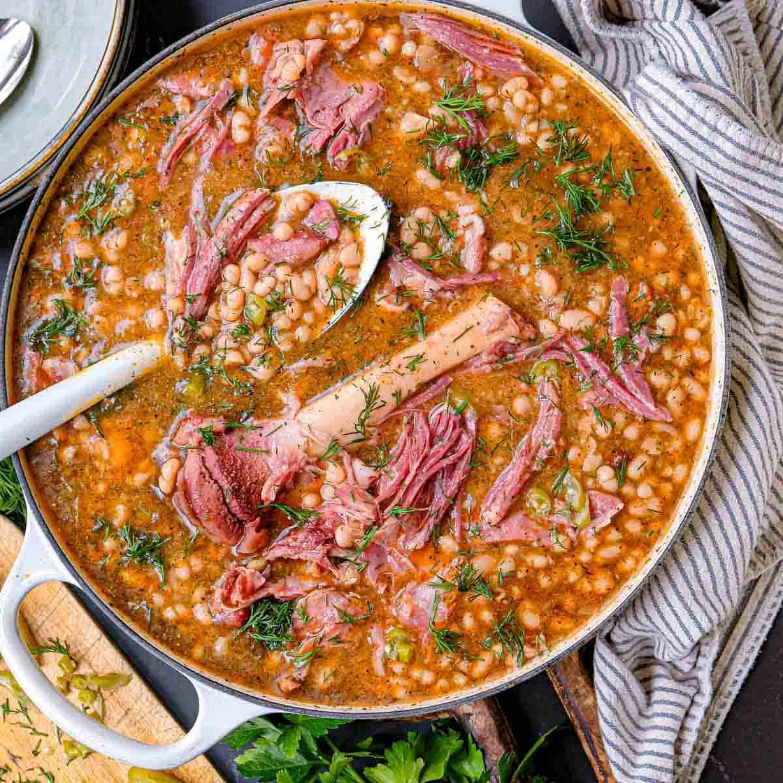 White Beans and Ham Hock Soup