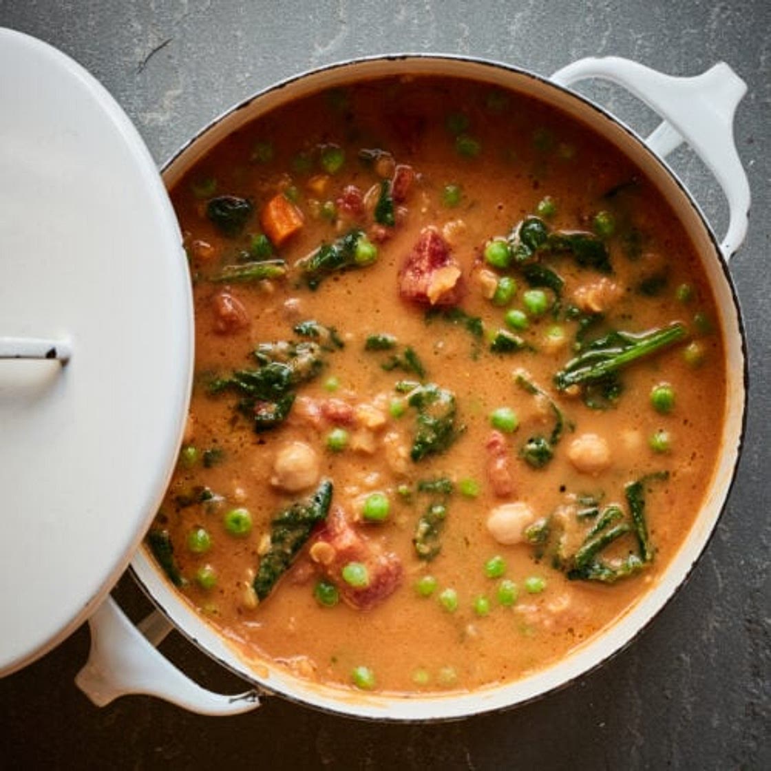 Smoky Chickpea, Red Lentil & Vegetable Soup