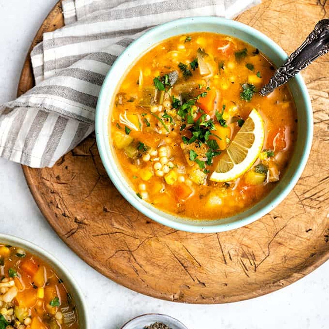 Hearty chicken vegetable soup