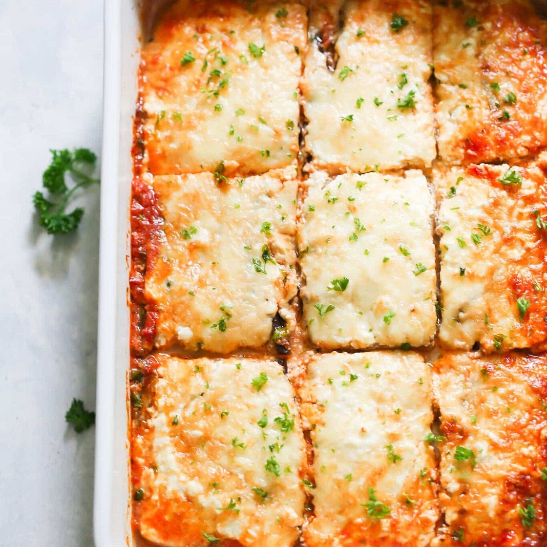 Low-carb Eggplant Lasagna