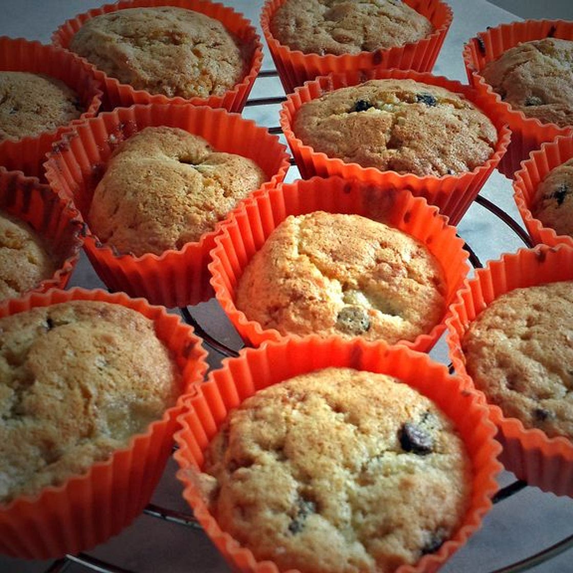 Muffins banane-chocolat-pralin