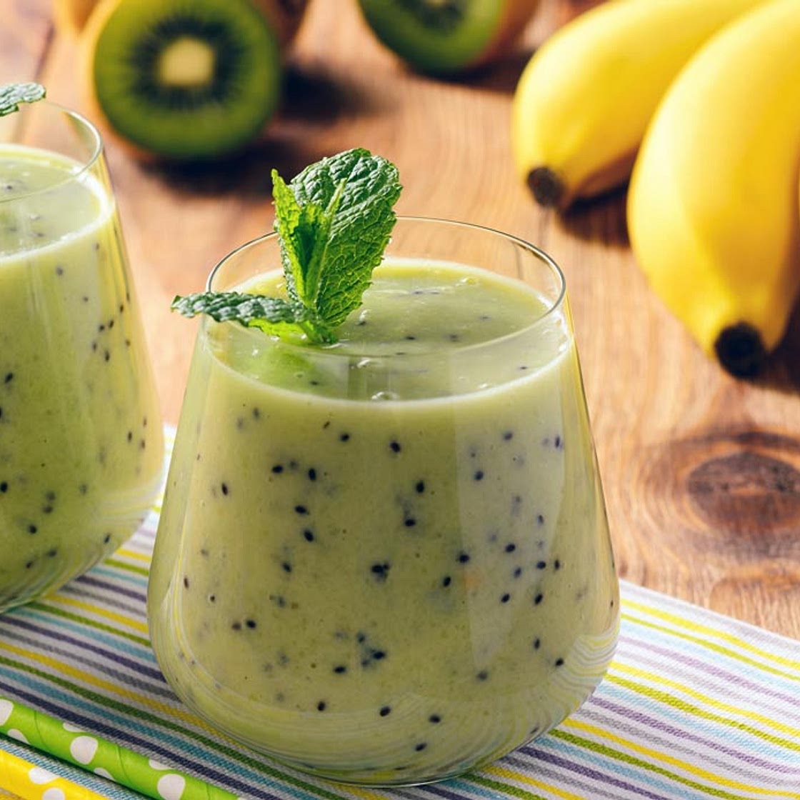 Frullato a base di banana e kiwi