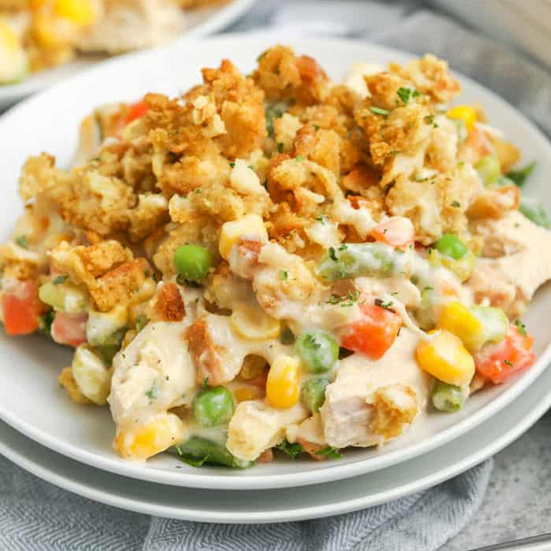 Chicken Stuffing Casserole