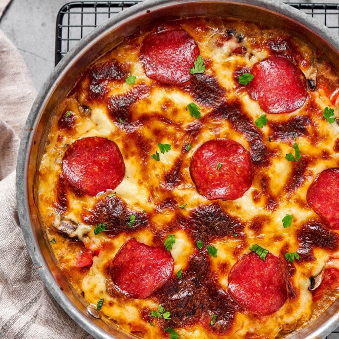 Crustless Pizza (ZERO carbs!)