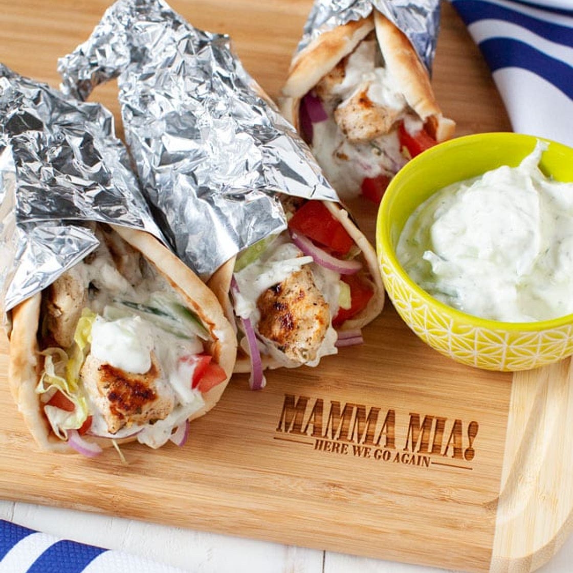 Grilled Chicken Gyros Recipe