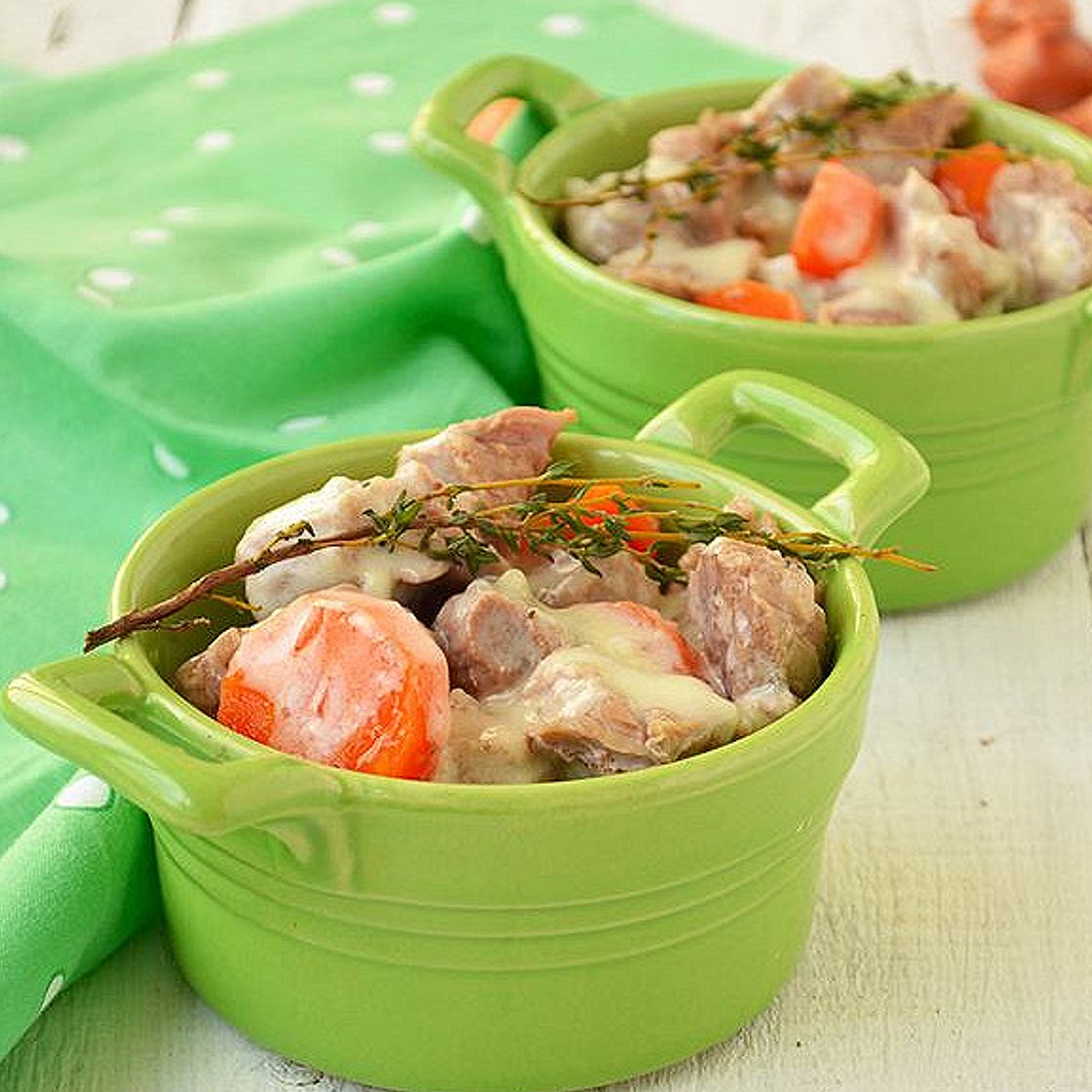 Blanquette de veau au vin blanc à ma façon