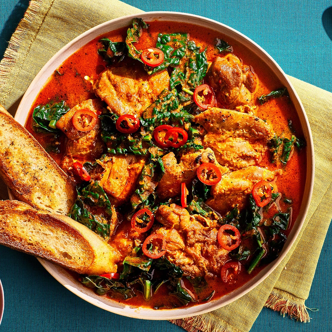 Piri-Piri Chicken Stew With Kale