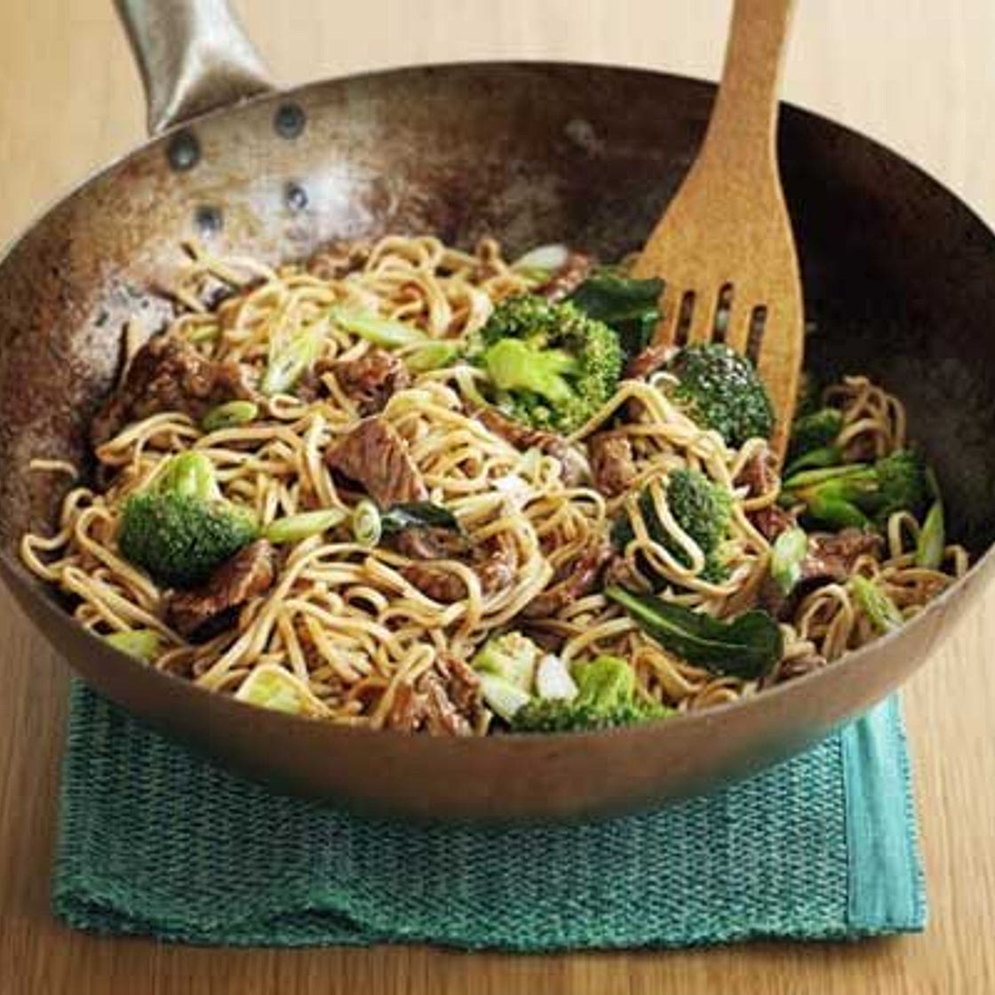 Quick beef & broccoli noodles