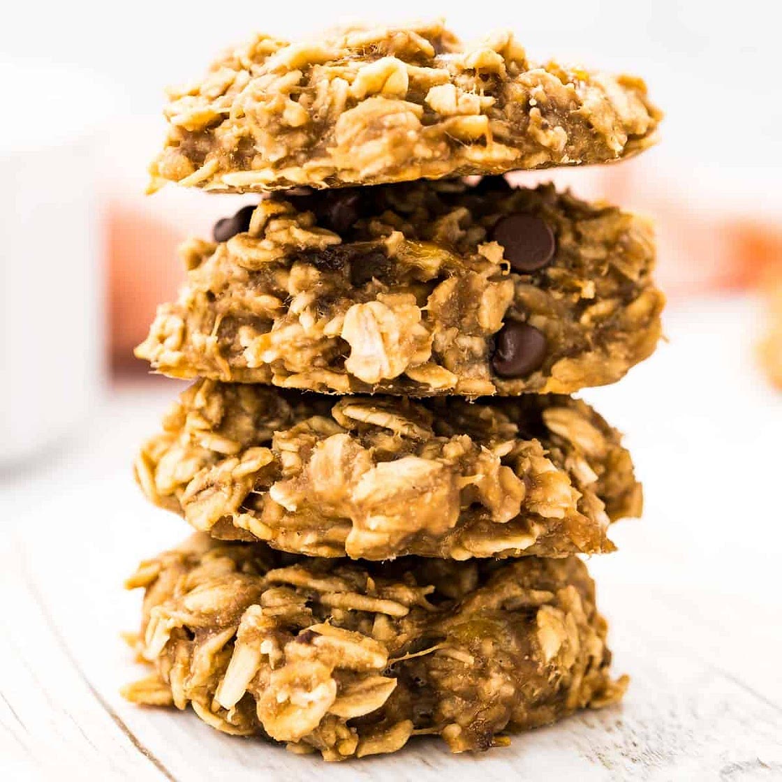 3-Ingredient Banana Oatmeal Breakfast Cookie