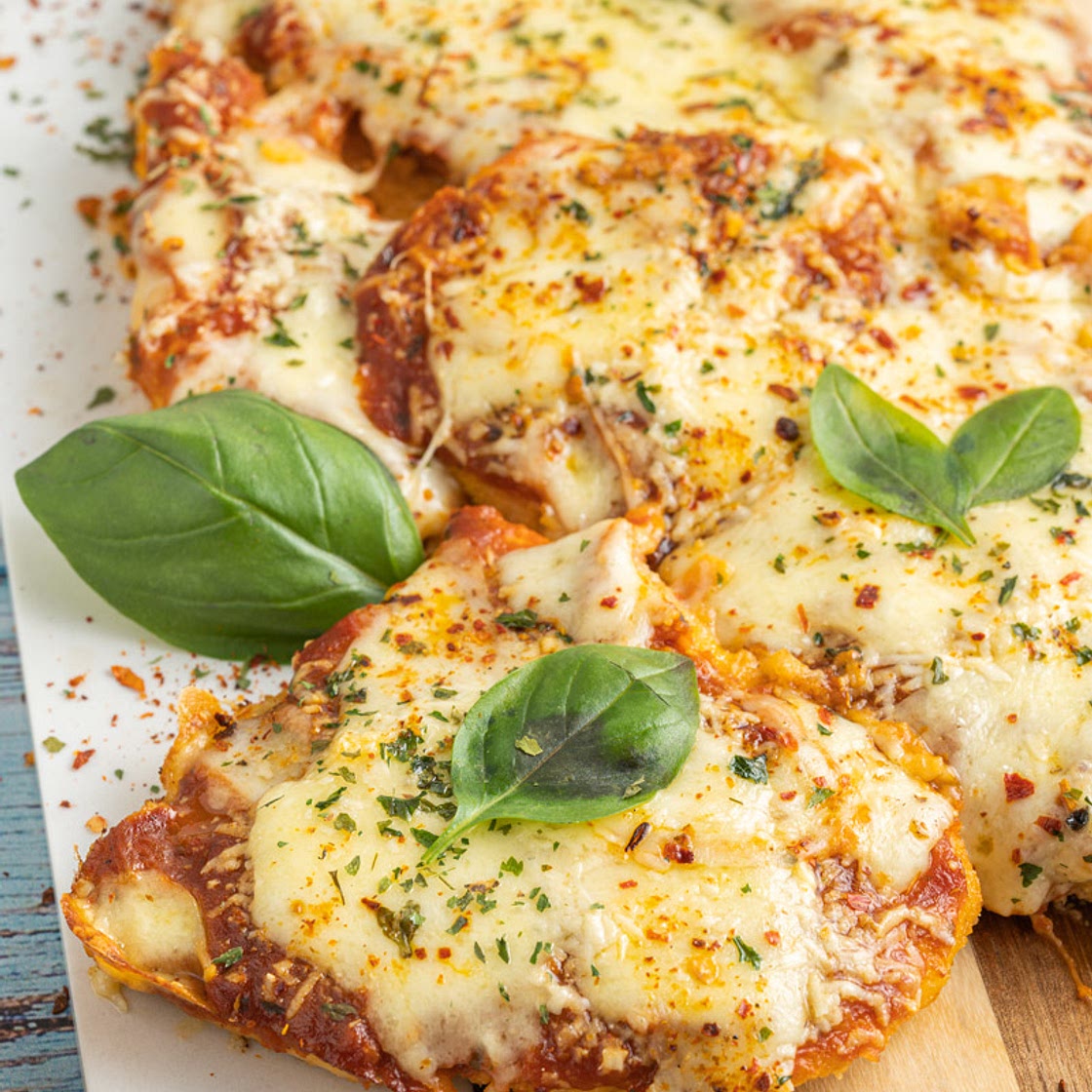 Crispy Keto Chicken Parmesan