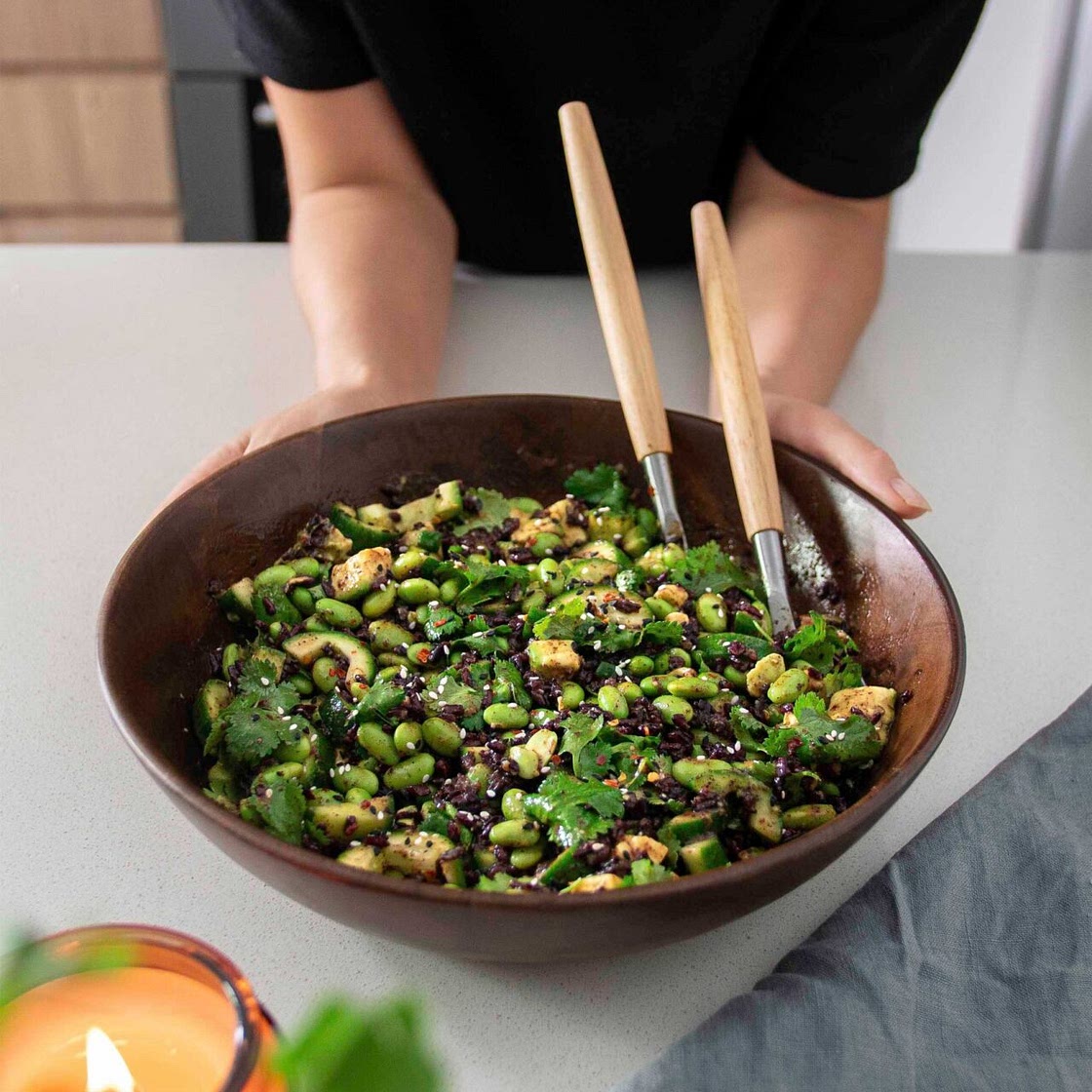 Edamame & Forbidden Rice Salad