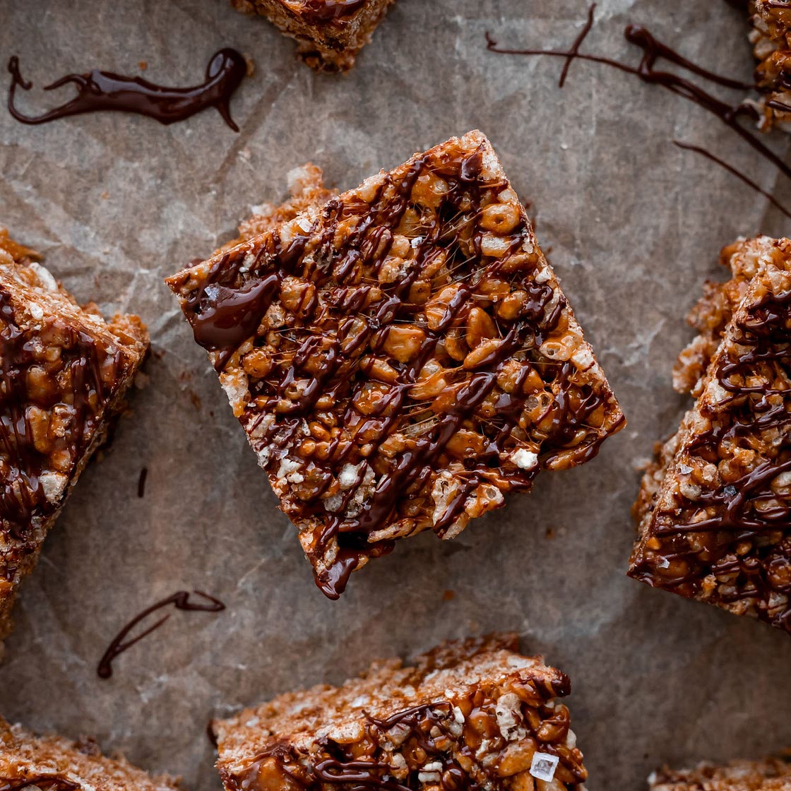 Vietnamese Coffee Rice Krispie Treats
