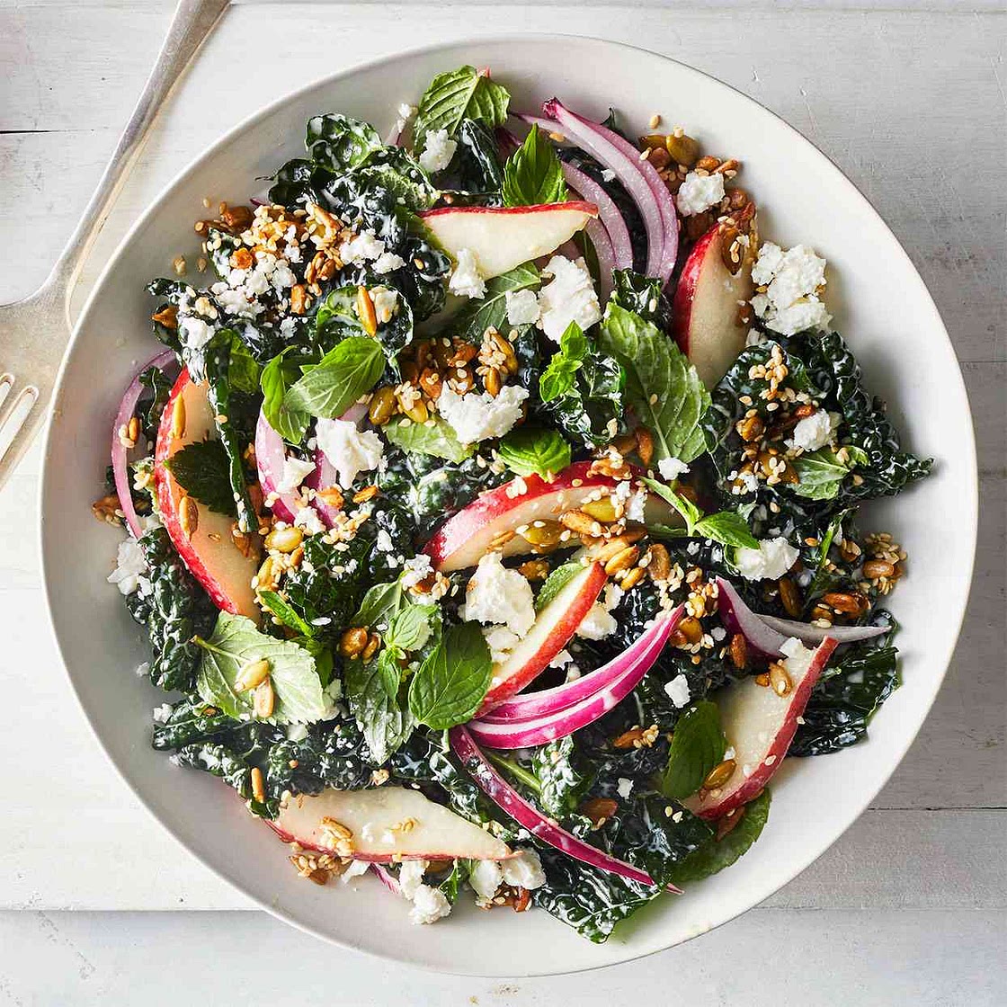 Feta, Kale & Pear Salad