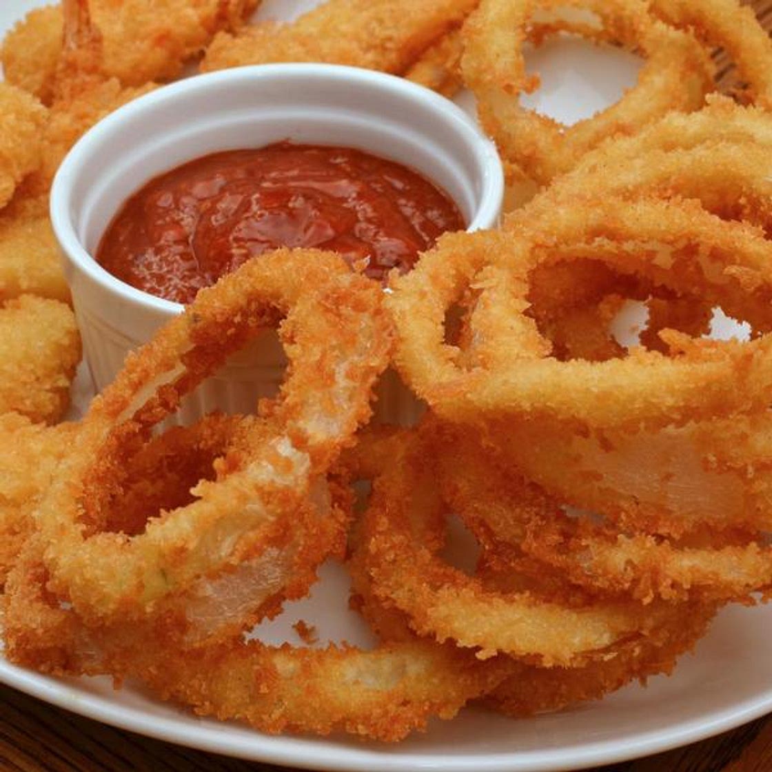 Receita de Cebola empanada (onion rings)
