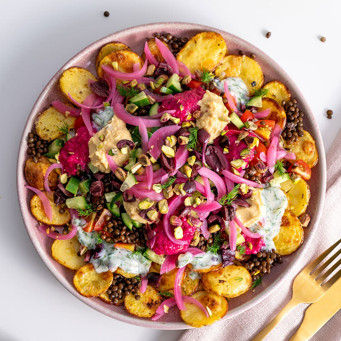 Greek-Style Potato Nachos