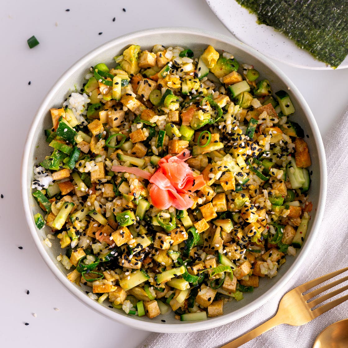 High-Protein Vegan Sushi Bowl