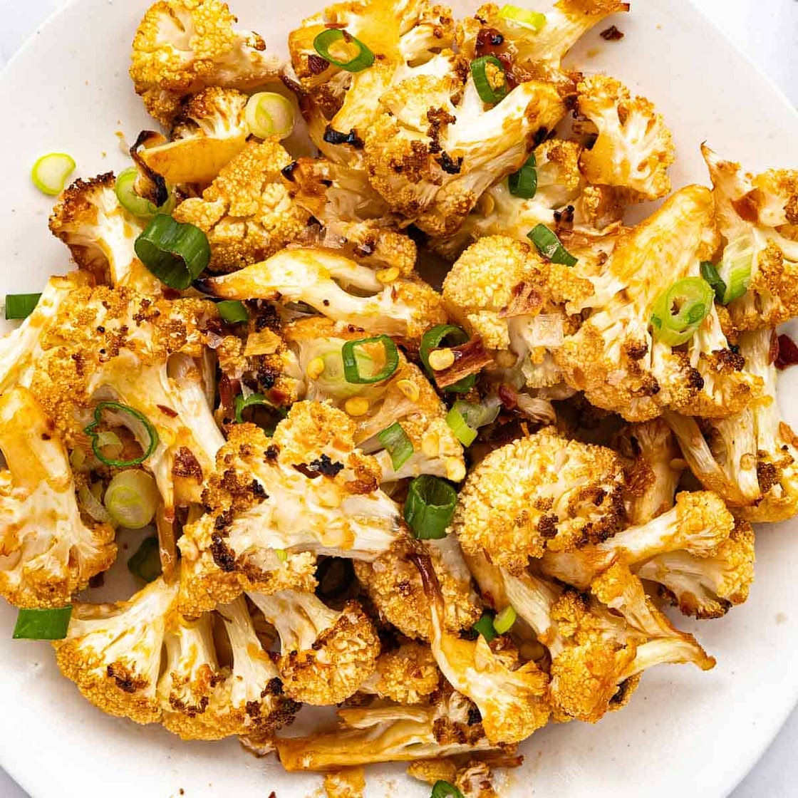 Maple Sriracha Roasted Cauliflower