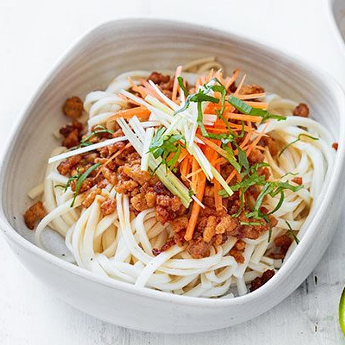 Crispy chilli turkey noodles