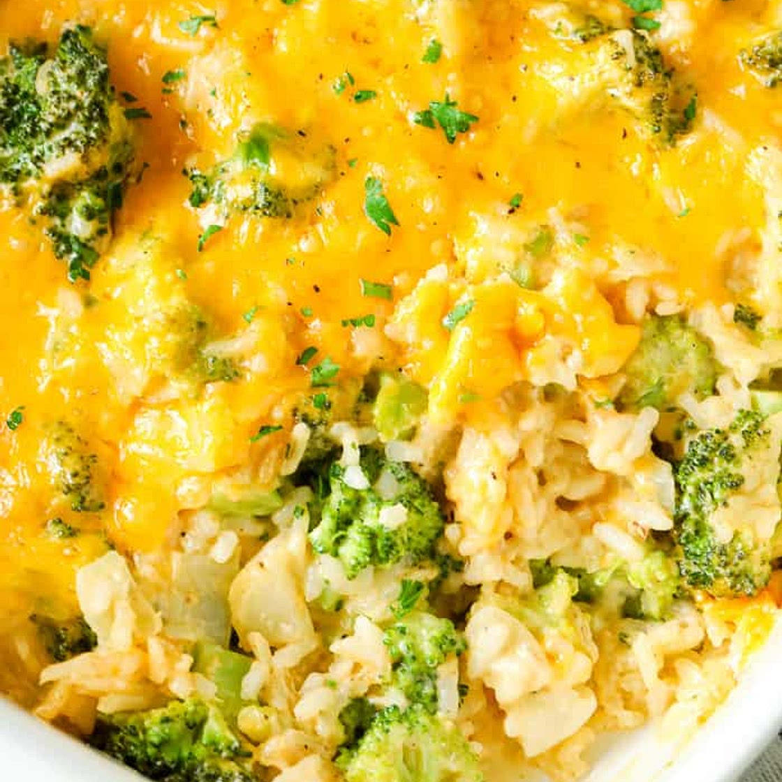 Broccoli Rice Casserole from Scratch