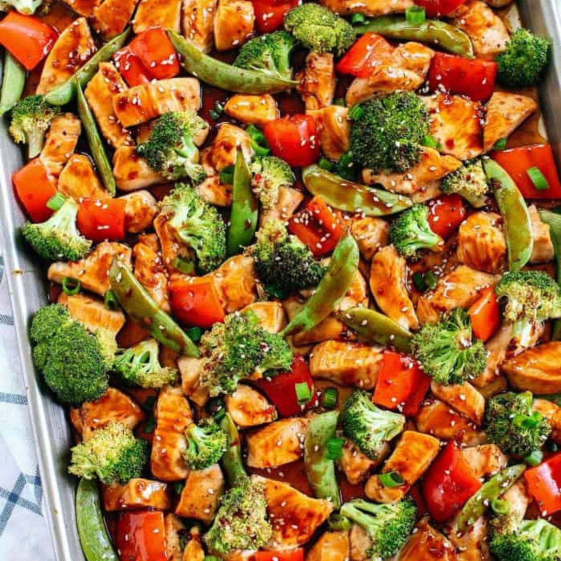 Sheet Pan Sesame Chicken and Veggies