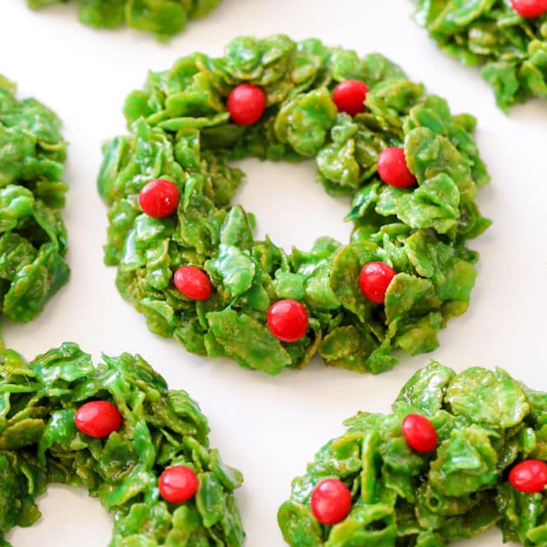 Cornflake Wreath Cookies