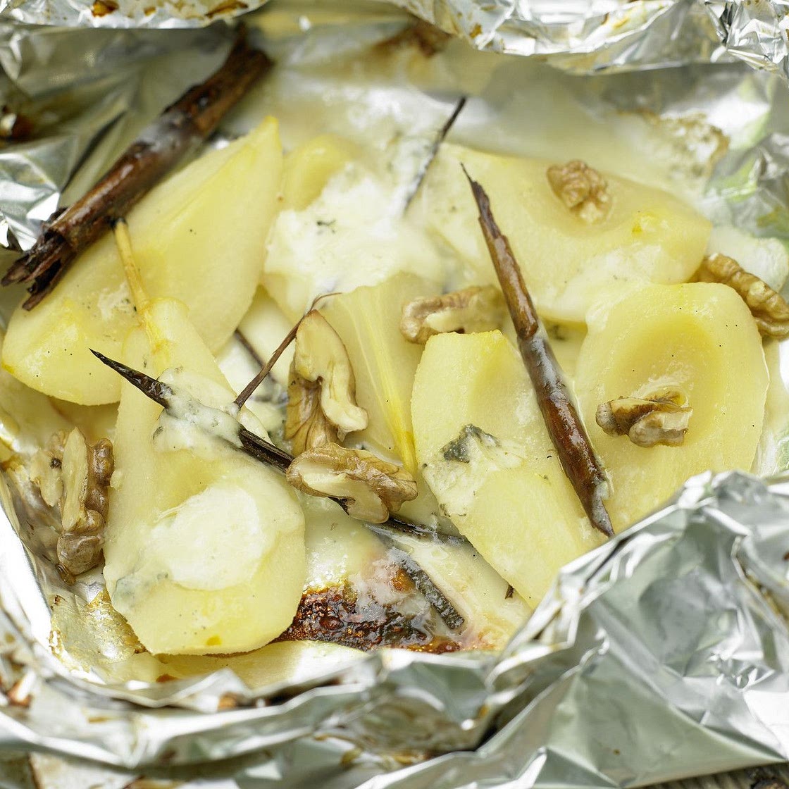 Gorgonzola-Birnen vom Grill