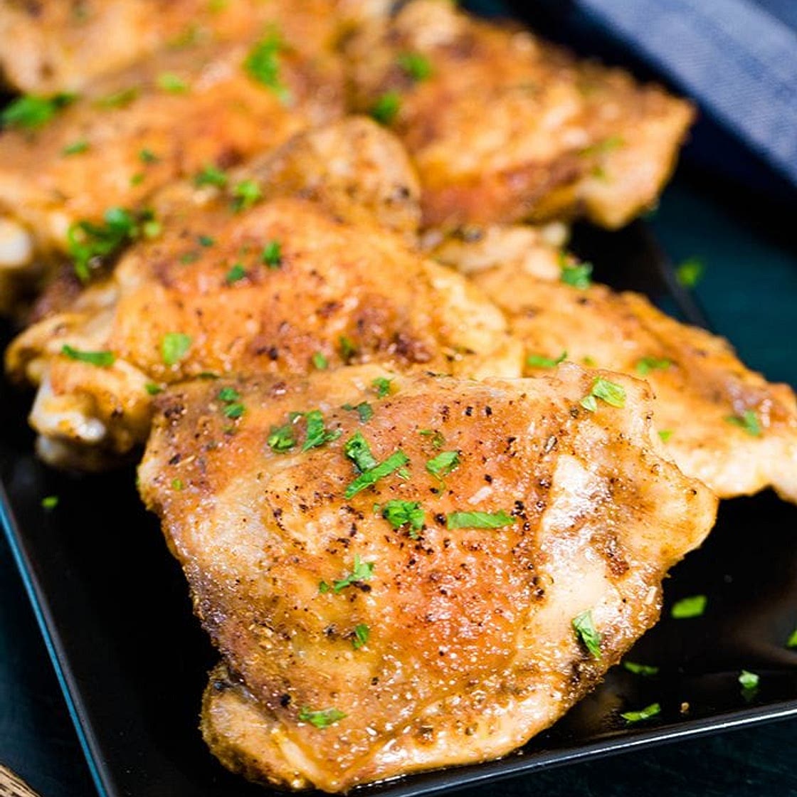 Crispy Baked Chicken Thighs