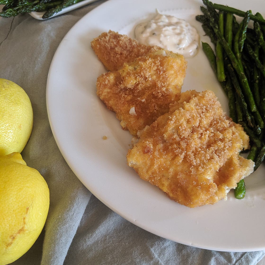 Keto Air Fryer Breaded Cod