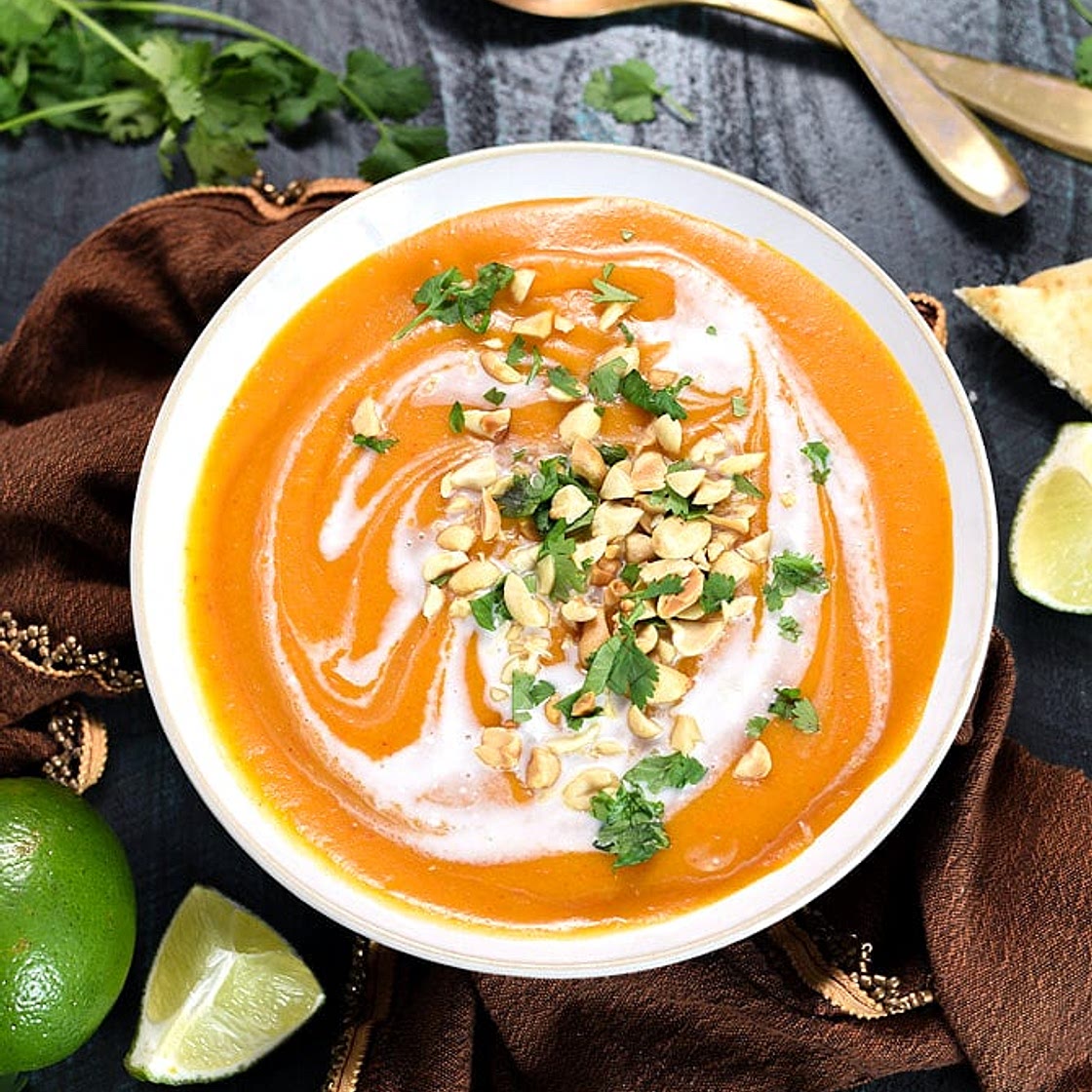 Thai Coconut Curry Butternut Squash Soup