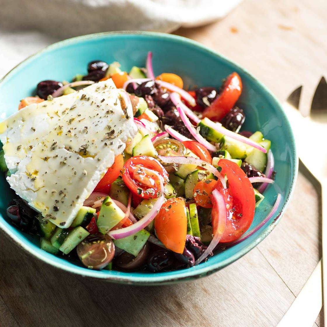 Horiatiki (Greek Salad) Recipe