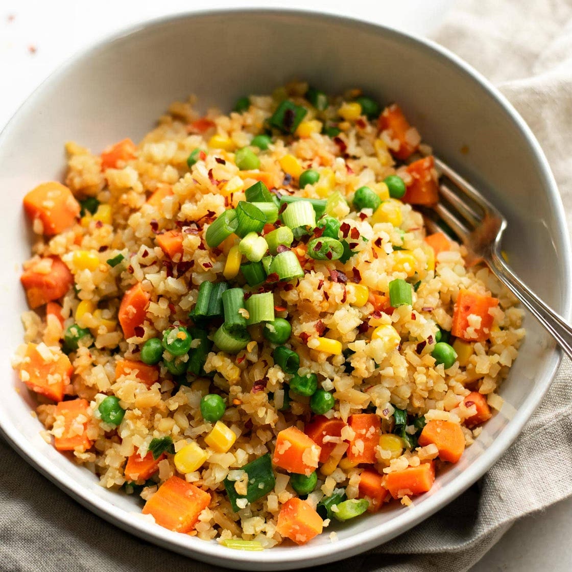 Healthy Vegan Cauliflower Fried Rice