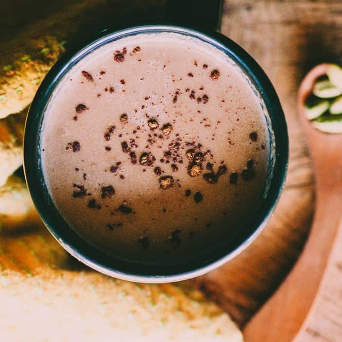 Hot Cacao with Cardamom + Tahini (Vegan)