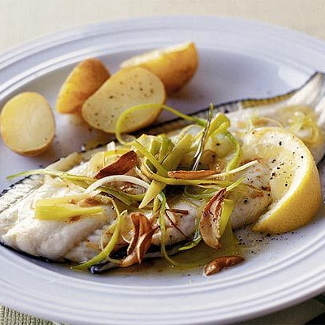 Plaice in a hot vinaigrette