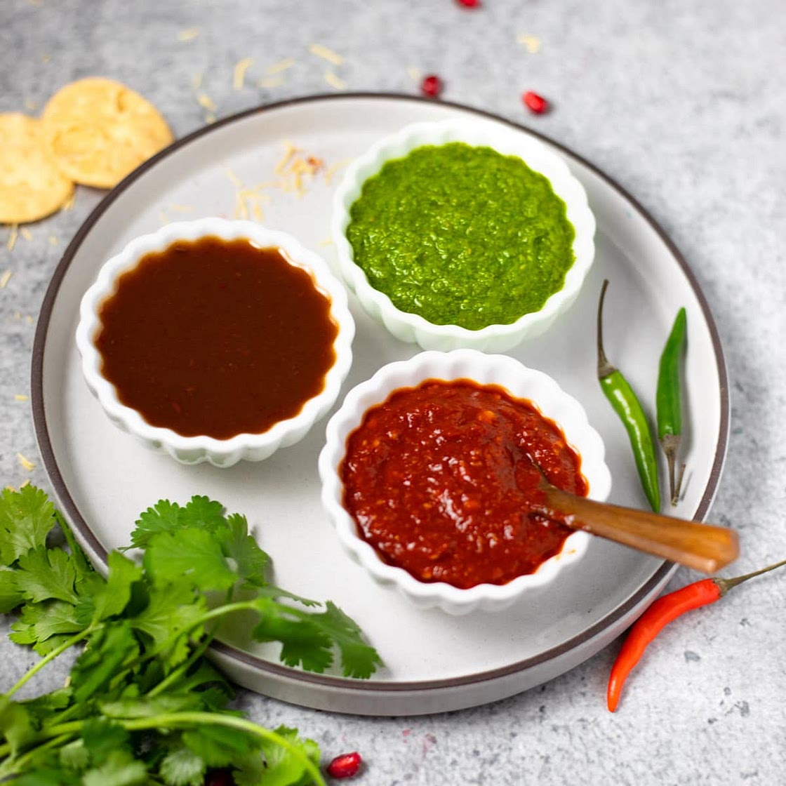 Three Indian Chutneys