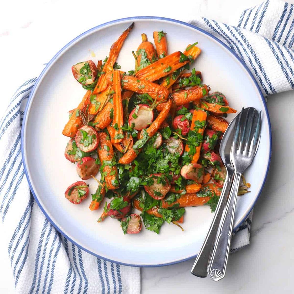 Herb Roasted Carrots and Radishes