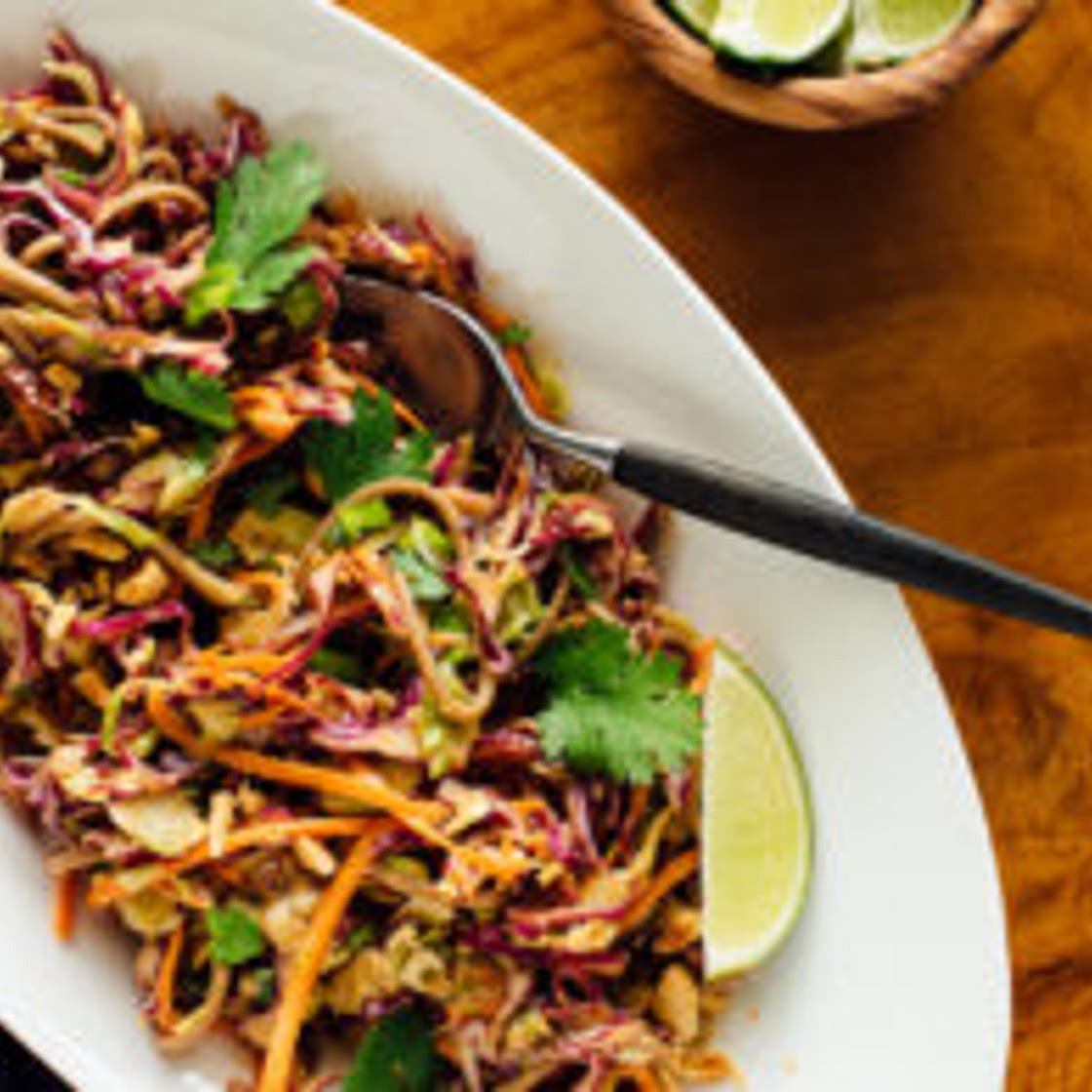Peanut-Sesame Slaw with Soba Noodles