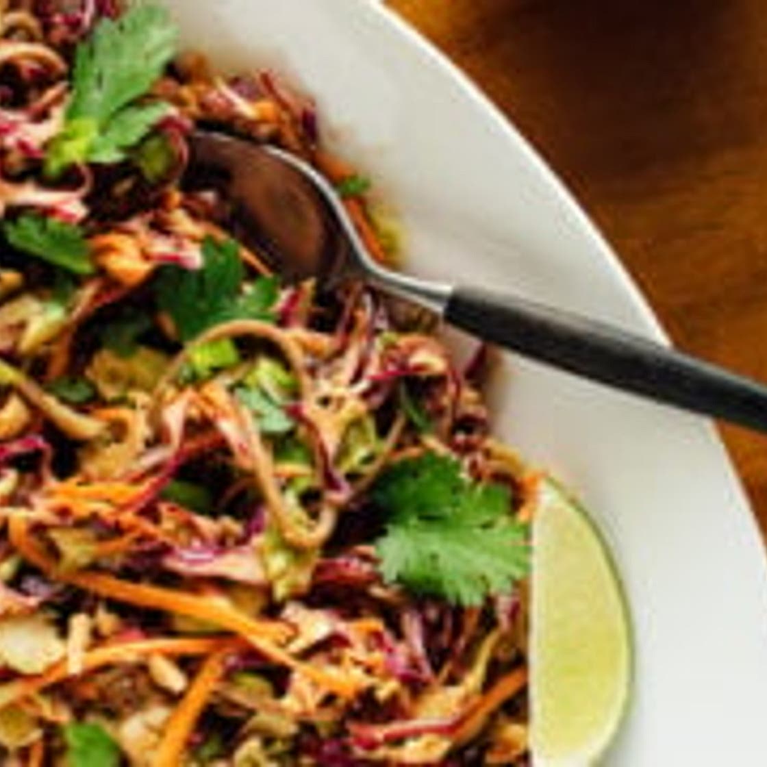 Peanut-Sesame Slaw with Soba Noodles