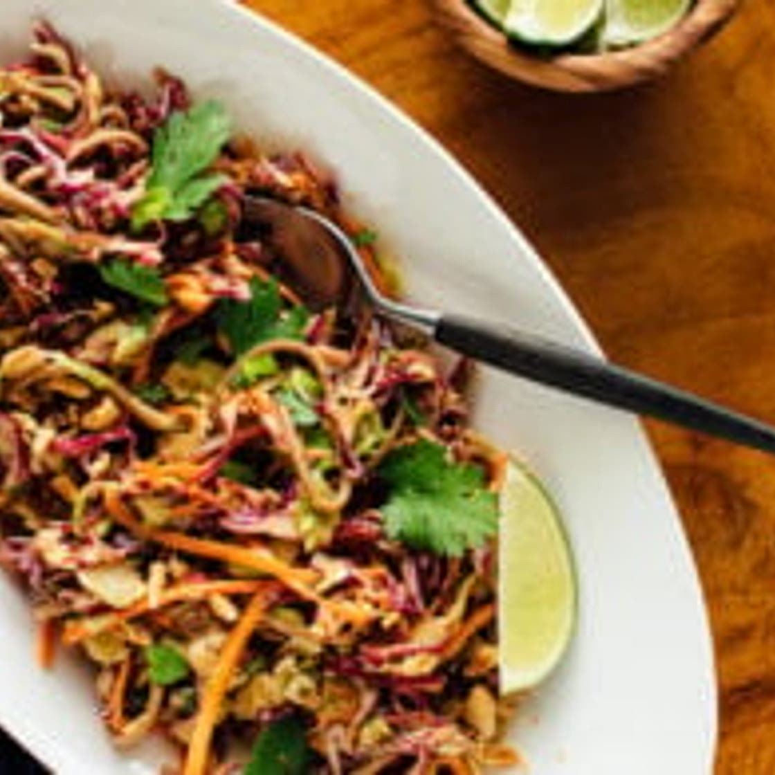 Peanut-Sesame Slaw with Soba Noodles
